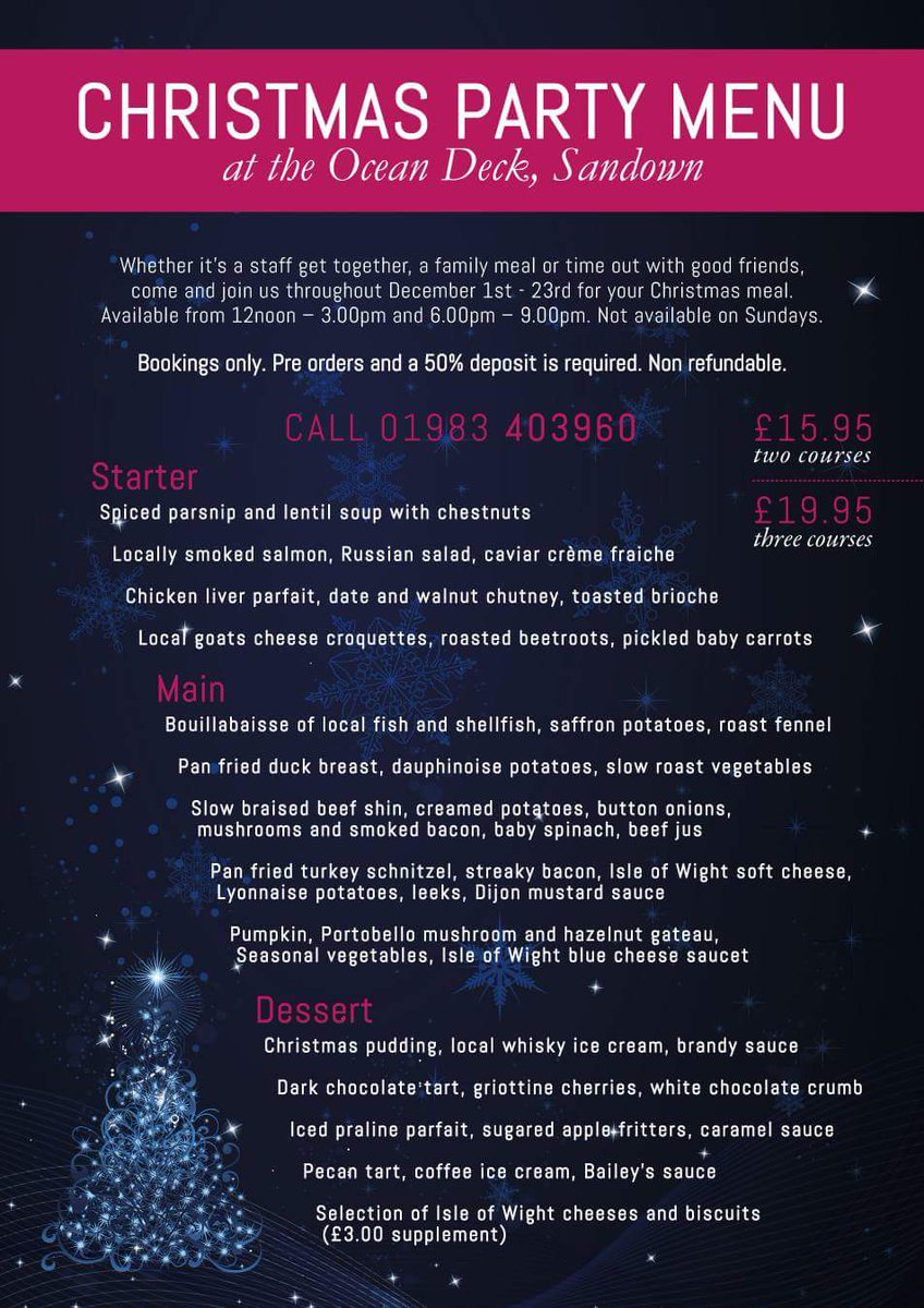 Fancy a lil xmas get together, family, friends, work do? Here's our delicious festive menu. Xmas carvery option available for 20+. 403960