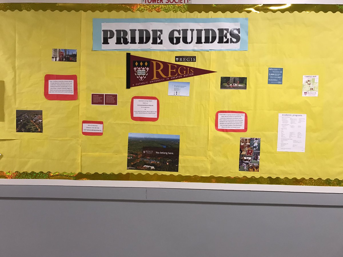 RegisPrideGuide's tweet image. Keep walking down the hall and check out our newly updated Pride Guides board as well!