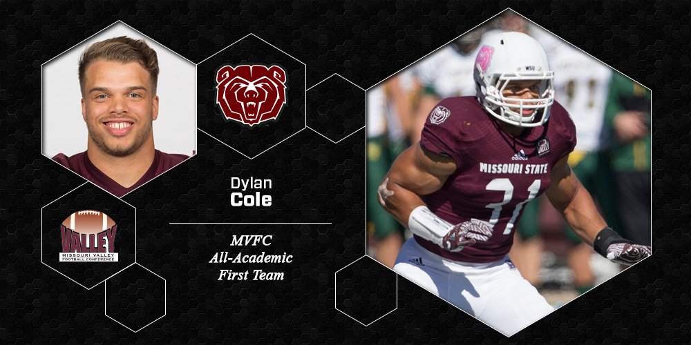 MoStateFootball's tweet photo. Great work by our three @ValleyFootball All-Academic Team honorees--Dylan Cole, Jared Beshore and Erik Furmanek!
https://t.co/qn5rdbMBbT https://t.co/88fevuJU8Z