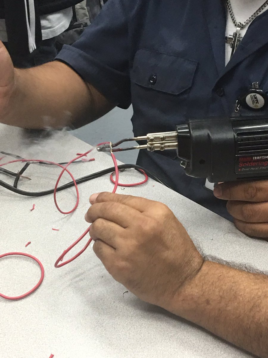 metcalpa's tweet photo. Practicing soldering skills in Mr. Hall's class @LWTechCollege @LWTHSMustangs @Colemama https://t.co/SQnv6TXv1k