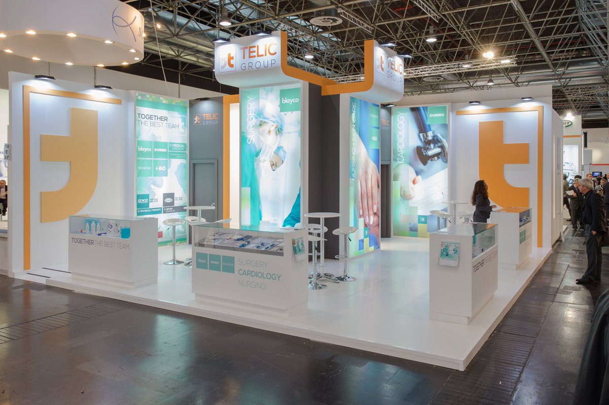 desalonsbcn's tweet photo. Así de bonito quedó el stand de TELIC en #MEDICA2016 #espectacular Super equipazo!! Gracias a todos!! @desalonsbcn https://t.co/eiSyT2kU3I