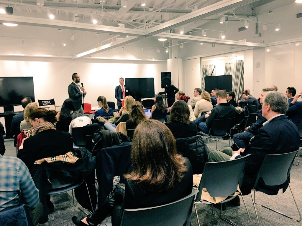 CanadaNY's tweet photo. #Digitalmedia experts @nytimes @tryshoelace @slimcutmedia &amp; @aboutpolar talk online #journalism &amp; #advertising in #NYC #adtechsummit2016 https://t.co/CfILTSjoex