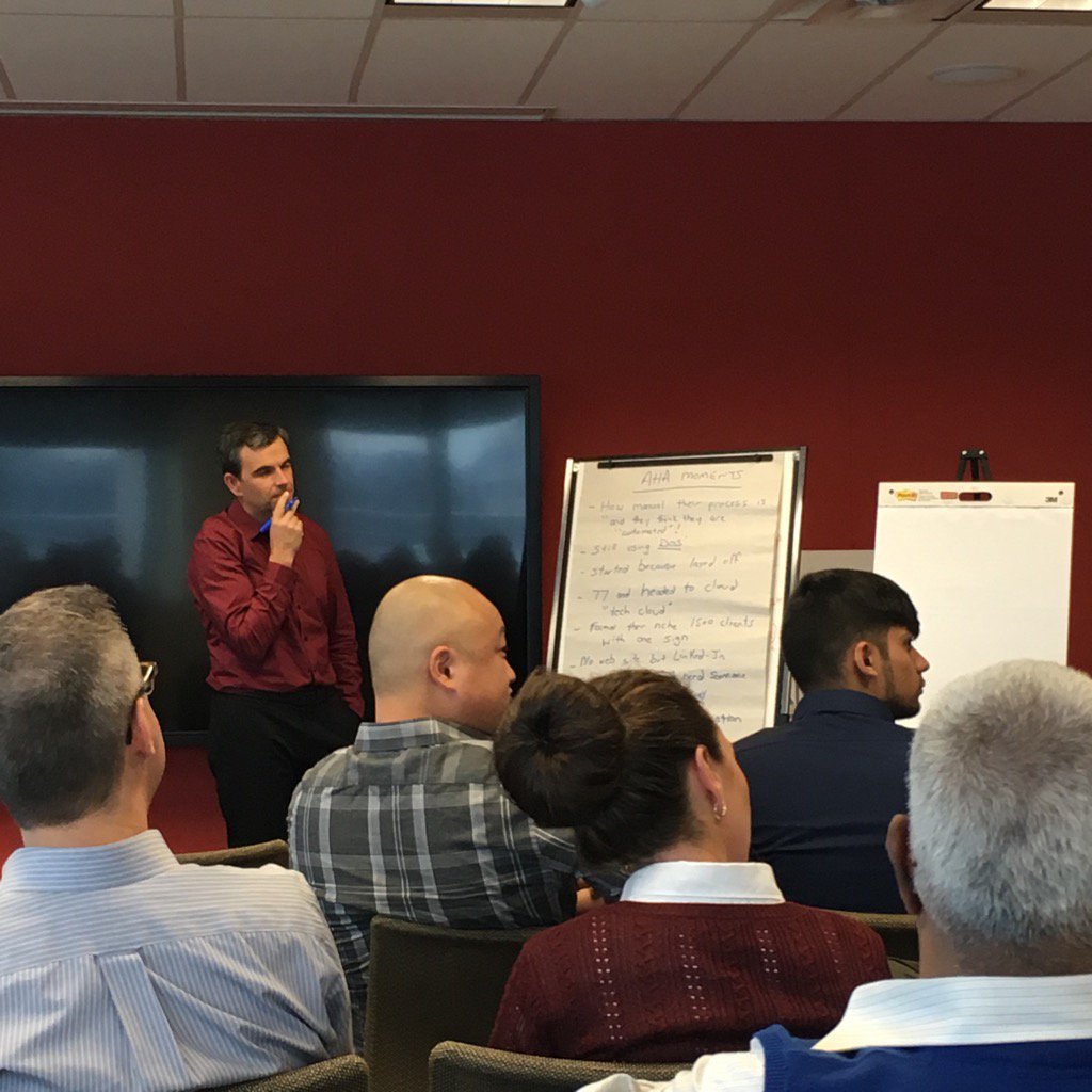 GoaliePR's tweet photo. Keeping notes on our experiences following our #profiletax pros home. @jeff_cates1 #intuitunite https://t.co/RnHhHk2LDP