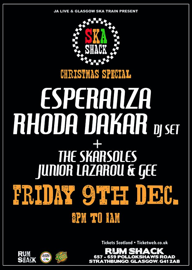 Reggae Music is a Weapon Against Racism (@jalivescot) on Twitter photo STRICTLY COME SKANKIN' #ska #Glasgow #Greenock #London <a href="/RhodaDakar/">Rhoda Dakar</a> @therumshackUK <a href="/TheSkarsoles/">The Skarsoles</a> <a href="/EsperanzaSka/">Esperanza</a> #UnityintheCommunity STRICTLY COME SKANKIN' #ska #Glasgow #Greenock #London <a href="/RhodaDakar/">Rhoda Dakar</a> @therumshackUK <a href="/TheSkarsoles/">The Skarsoles</a> <a href="/EsperanzaSka/">Esperanza</a> #UnityintheCommunity