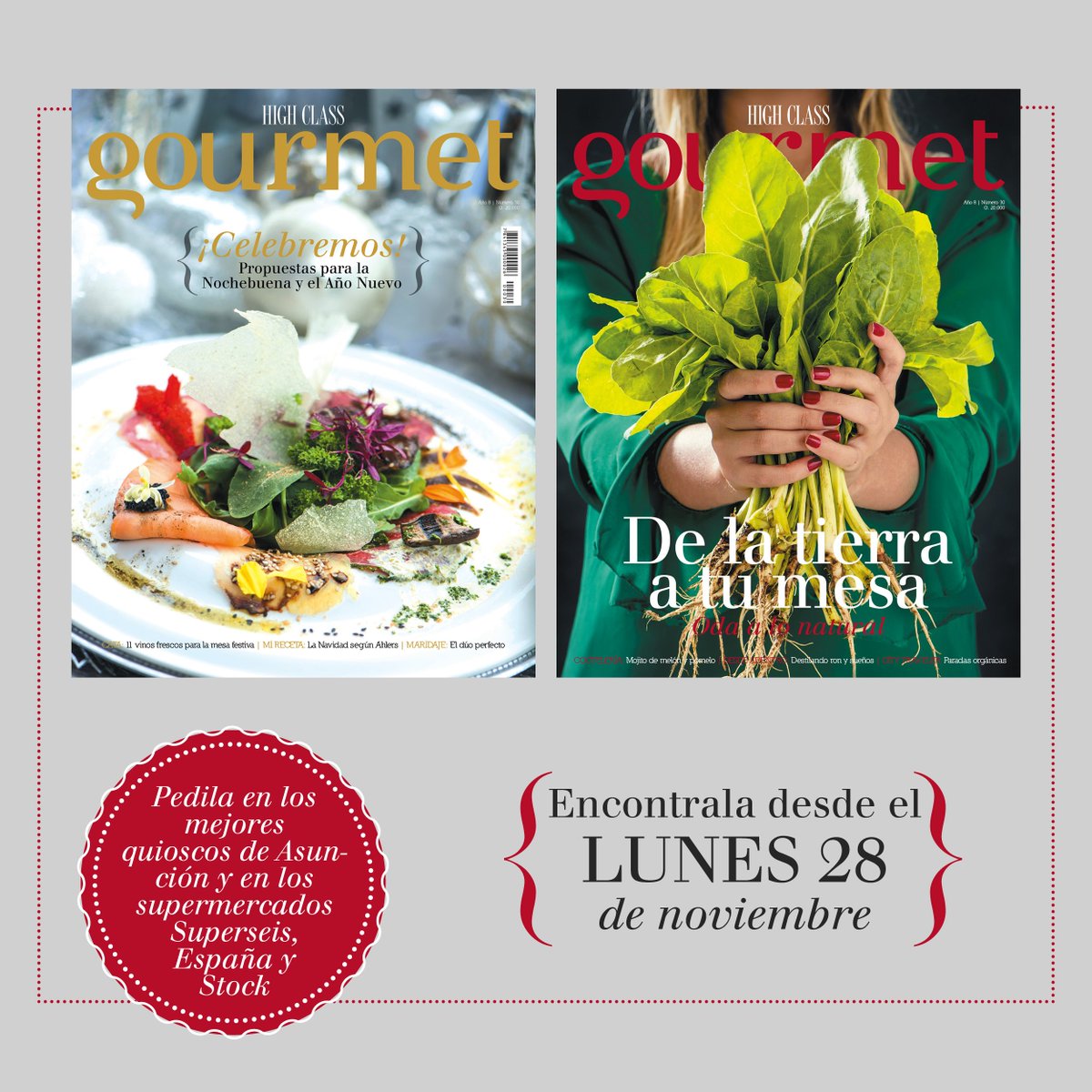 RevistaHC's tweet photo. ¡Ya está a la venta la nueva #HighClassGourmet! https://t.co/WOvhtBkhjQ