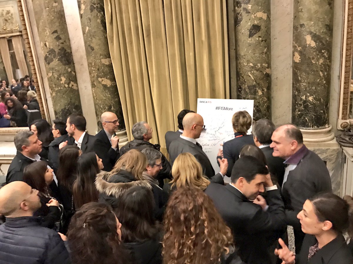 Un nuovo inizio per Banca IFIS, un passo importante per supportare l'economia reale del paese. <a href="/GiovanniBossi/">Giovanni Bossi</a> <a href="/AStaccione/">Alberto Staccione</a>  #IFISmore