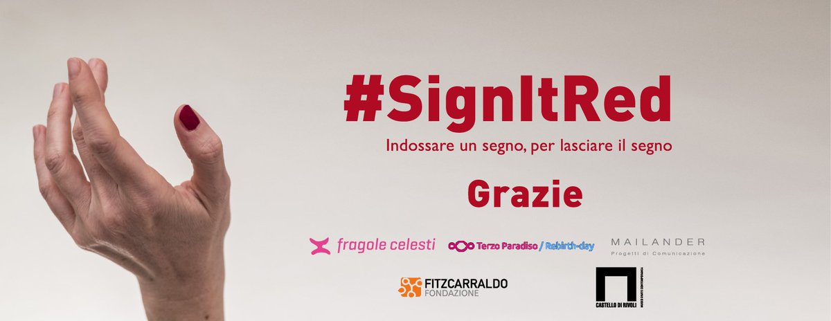 Mailander_RD's tweet photo. Indossare un segno per lasciare il segno. Oltre una giornata. #SignItRed #Grazie https://t.co/QfWW4KHEEZ