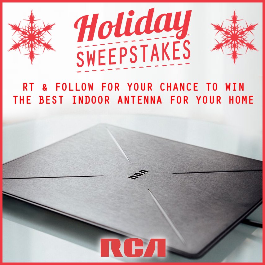 #CutTheCord and get free TV this holiday season! Follow us and RT this tweet for your chance to win the best indoor antenna for your home.