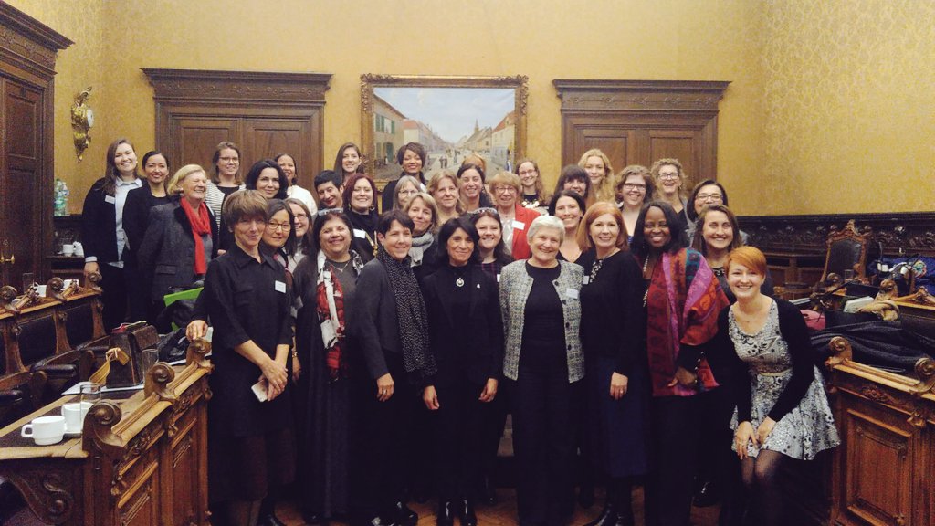 EuropeanWomen's tweet image. Inspiring group of #womeninpolitics ready for 3 days of transatlantic #ExCHANGE #timefor5050 #timeforequalrepresentation