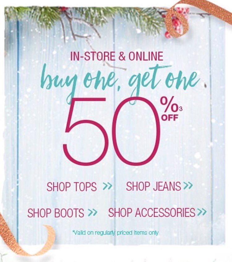 We've got some great deals going on ladies! Stop in and see us today and we will be sure to help you some retail therapy.❤️#everymerrything