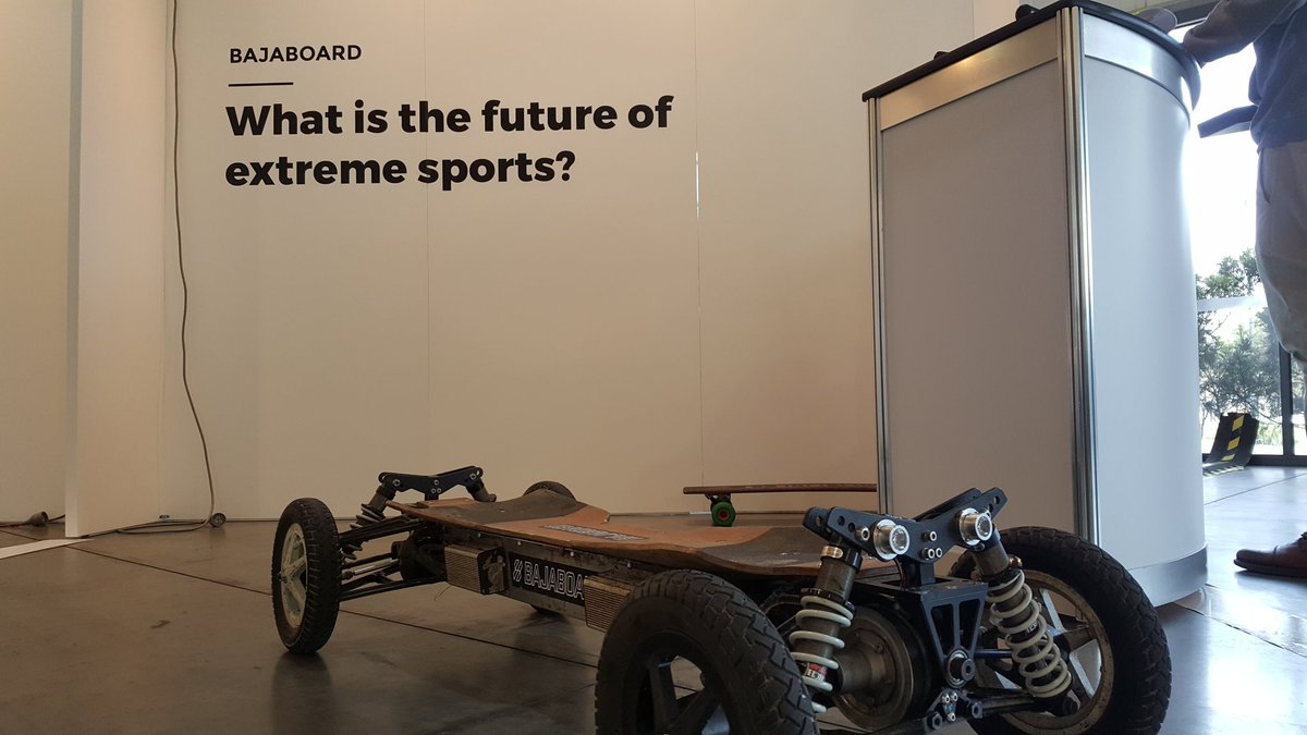MishManners's tweet image. Getting ready for #FA16 at #Melbourne showgrounds. @BajaBoard #future #tech #extremesport @futureassembly #skateboarding #electricvehicles