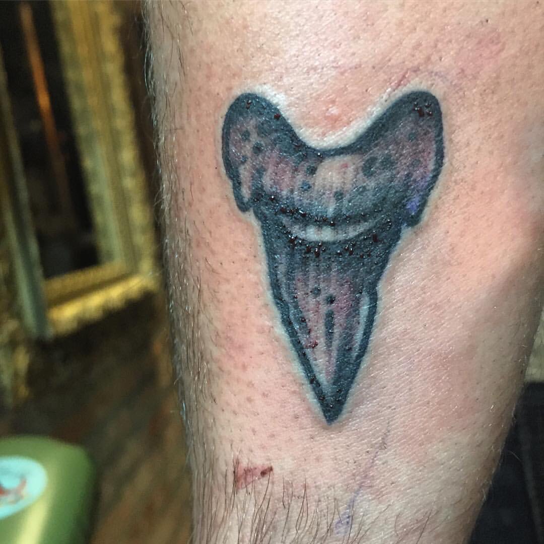 KustomHustle's tweet photo. #ashcox #sharktooth #shark #toothtattoo #blackwork #kht #tattoosavannah #dosavannah #georgiatattooers https://t.co/mptfsQLy04