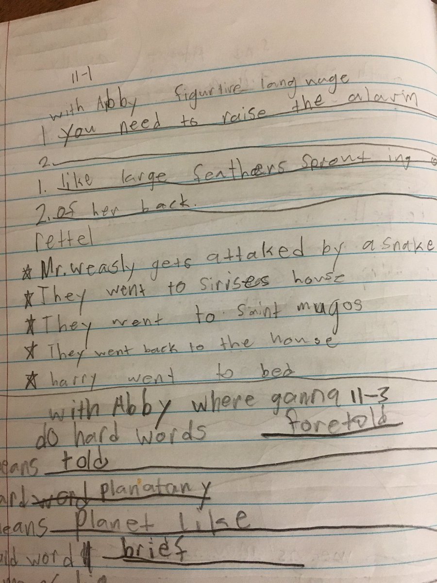 cf_coaches's tweet photo. Using one student"s workshop notebook to help us improve all our workshop notebooks. #learningfromteachers #learningfromkids #groupefficacy https://t.co/HLH2oy4BjI