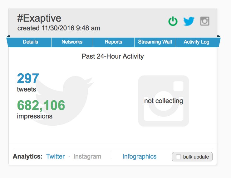eric_kavanagh's tweet photo. @hashtracking Speaking of #Bogus, your engine appears to be crapping out again. See screen shots. Paying $250/mo 4 a broken tool?! #Exaptive https://t.co/xHyaBLW7T4