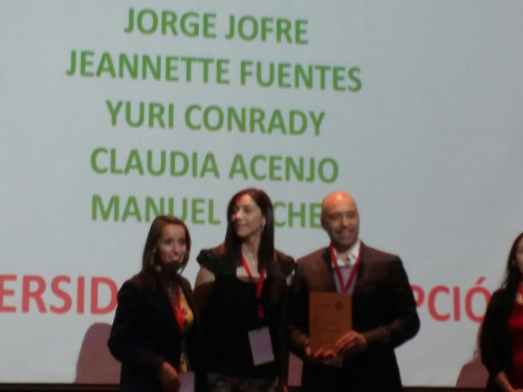 OTLUDEC's tweet image. 1er lugar categoría Equipo de investigación para Jorge Jofré e investigadores @CentroCRAI  #premiostt #otlscorfo @PanoramaUdeC