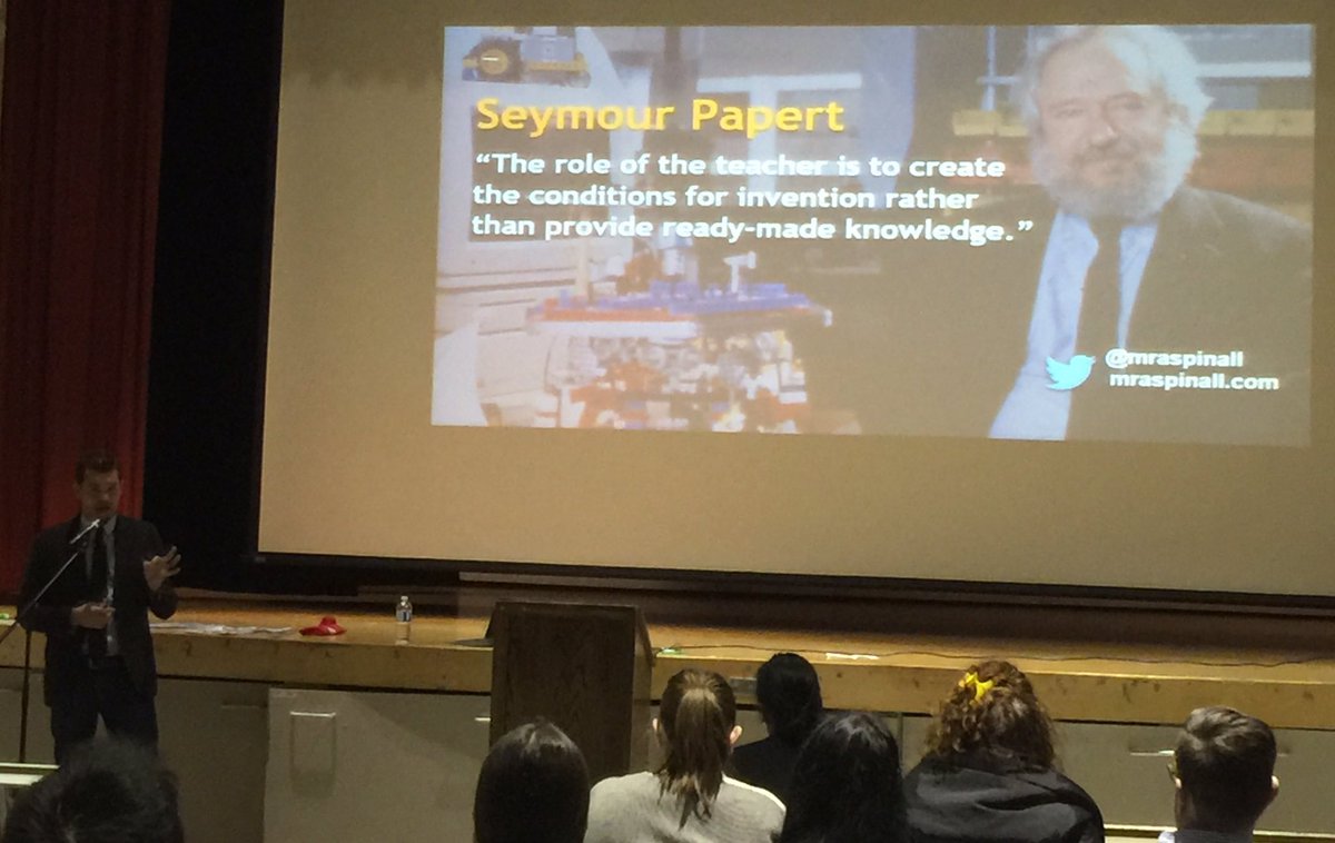 AlexOverwijk's tweet photo. At https://t.co/WLzP7T3W0h listening to @mraspinall talk about coding in the classroom Thank you @CHAMPOAME https://t.co/SsaS3NsY1z