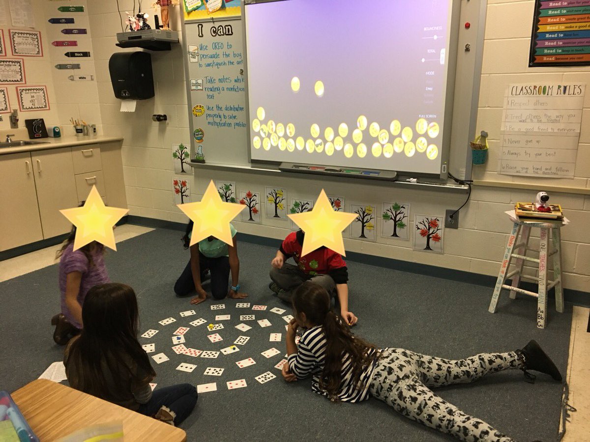 Today we tried out a new classroom noise monitor! These emojis bounce all over! Check out bouncyballs.org