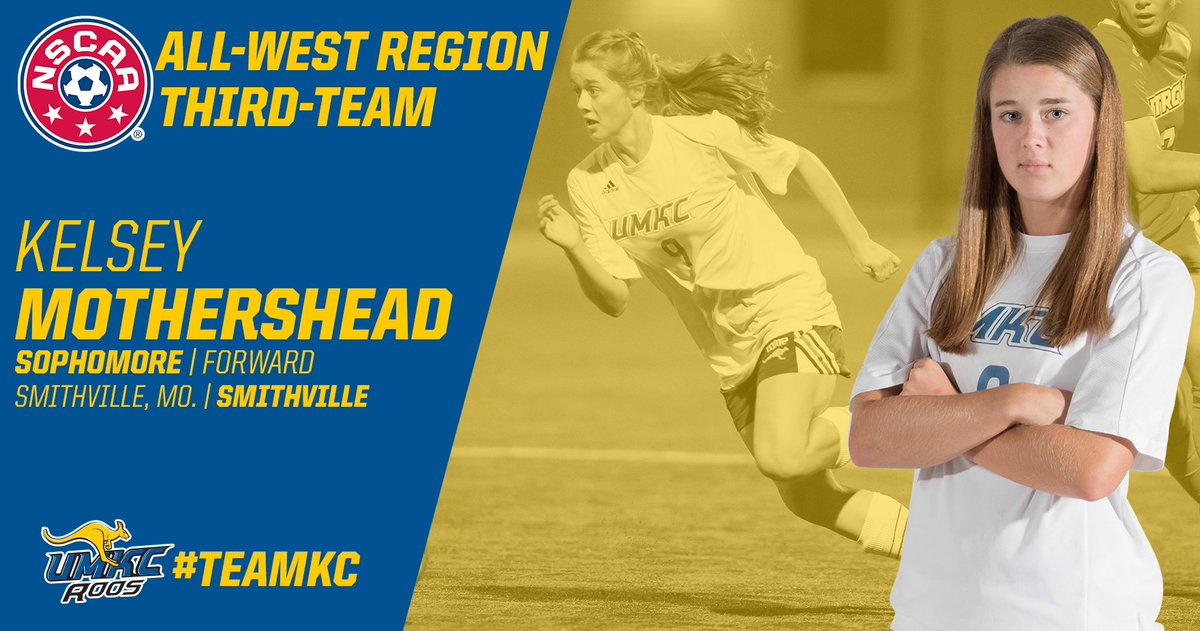 KCRoosWSoccer's tweet photo. Mothershead Earns NSCAA All-West Region Honors

[https://t.co/5fjwPYspyS]

#TeamKC https://t.co/VIe1bbBWHR