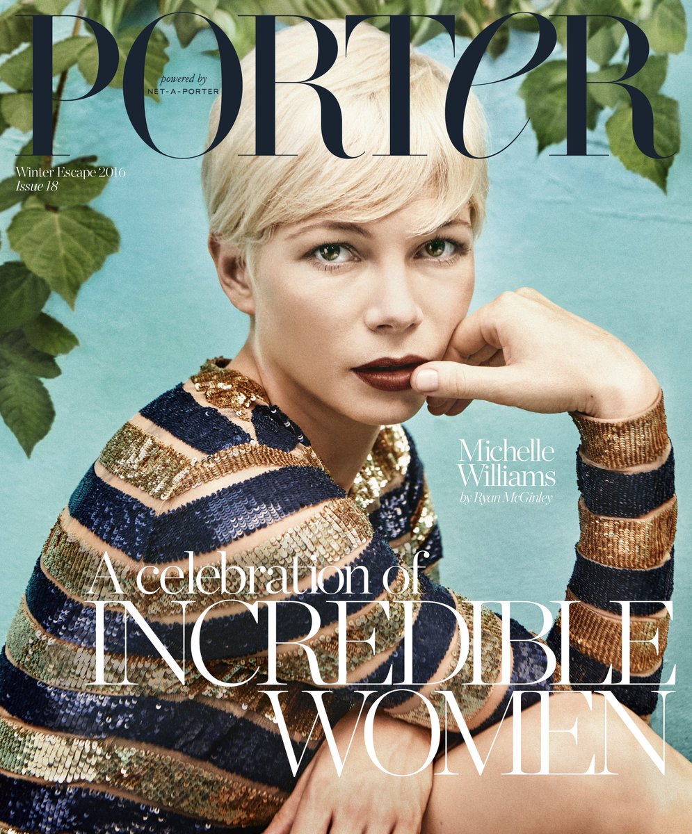 MichaelKors's tweet photo. Talk about a #WCW: Michelle Williams wears #MichaelKorsCollection on the cover of @PorterMagazine. 📷:  Ryan McGinley https://t.co/pBgLnVCjFR
