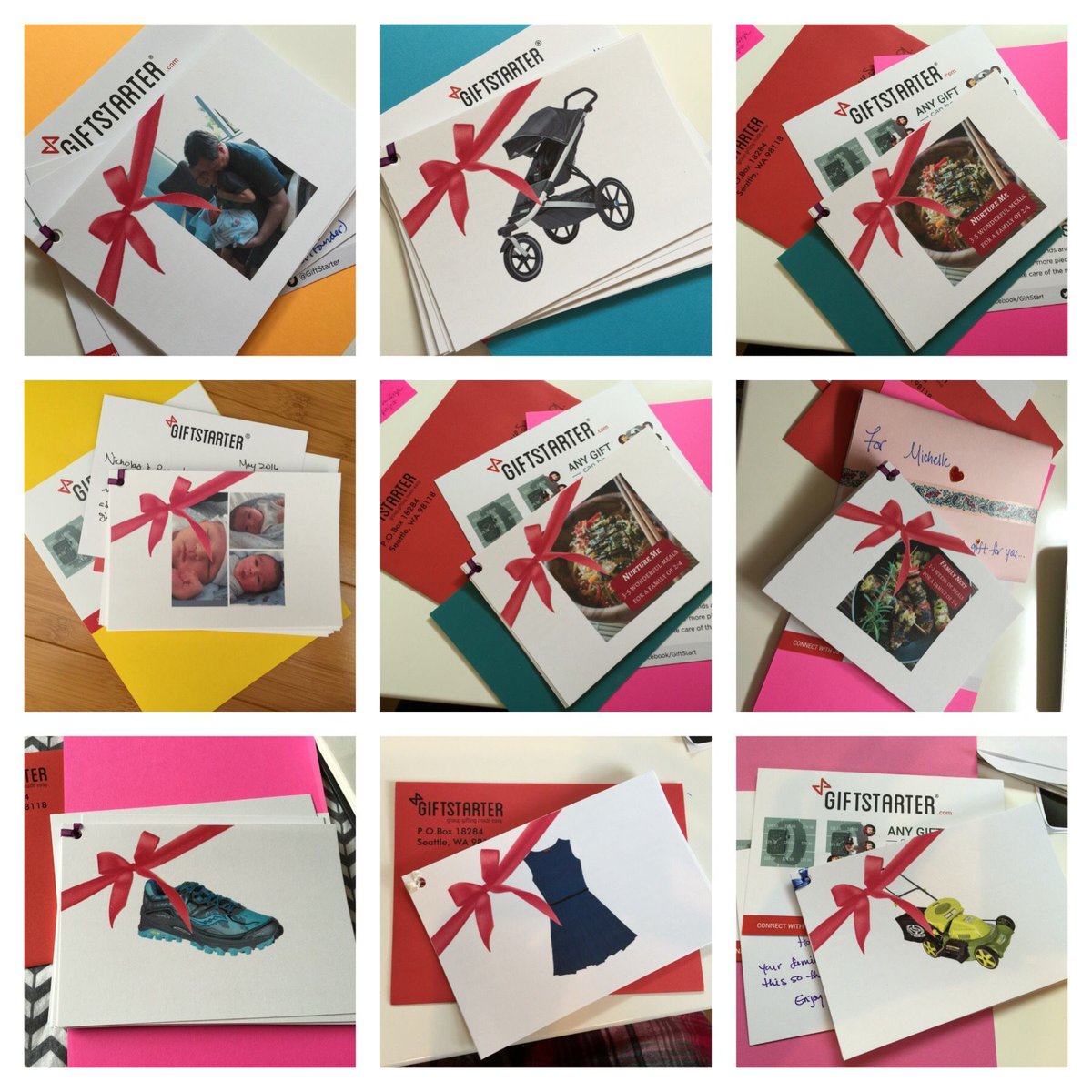 GiftStarter's tweet photo. A Closer Look at our #Handmade Group Cards https://t.co/g9edz8qapc via @GiftStarter #love #giftFund #giftTogether https://t.co/vuEj1OgSc0