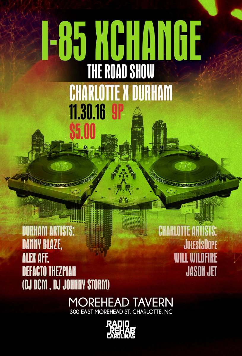 MusicConnectSE's tweet photo. TONIGHT will be an epic performance featuring @JulesIsDope #WillWidFire and #JasonJet !!! Show starts @ 9pm (11.30.16) #MoreheadTavern https://t.co/xAGdDdl7u3