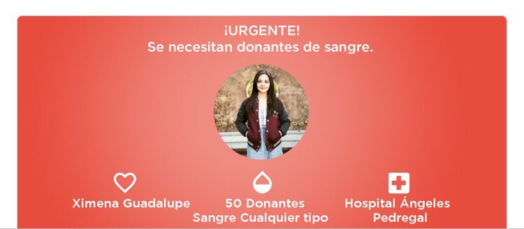 Urge sangre para Ximena, aulma del <a href="/ITAM_mx/">ITAM</a> 

Por favor RT <a href="/ExITAM/">ExITAM</a> <a href="/sigma6eco/">Sigma6eco</a> <a href="/ITAMMusica/">ITAMúsica</a> <a href="/PosgradosITAM/">Posgrados ITAM</a>