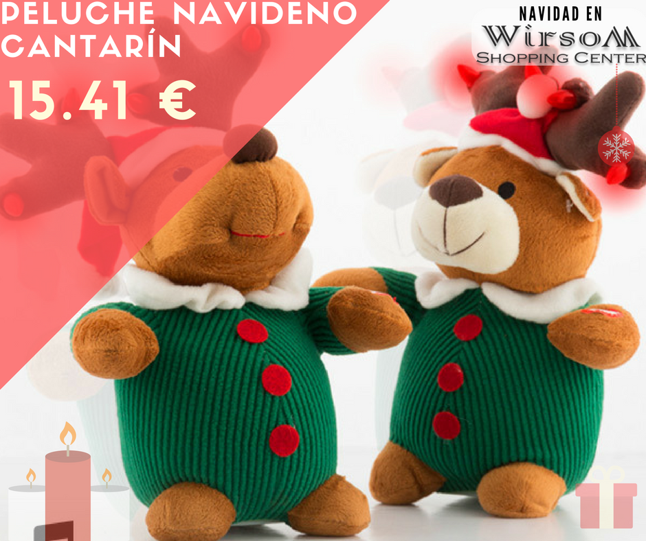 WirsomUbrique's tweet photo. El peluche navideño cantarín con luces y movimiento será el protagonista indiscutible en tu hogar. https://t.co/rPBkWPvyvi https://t.co/uRmwqtZty0
