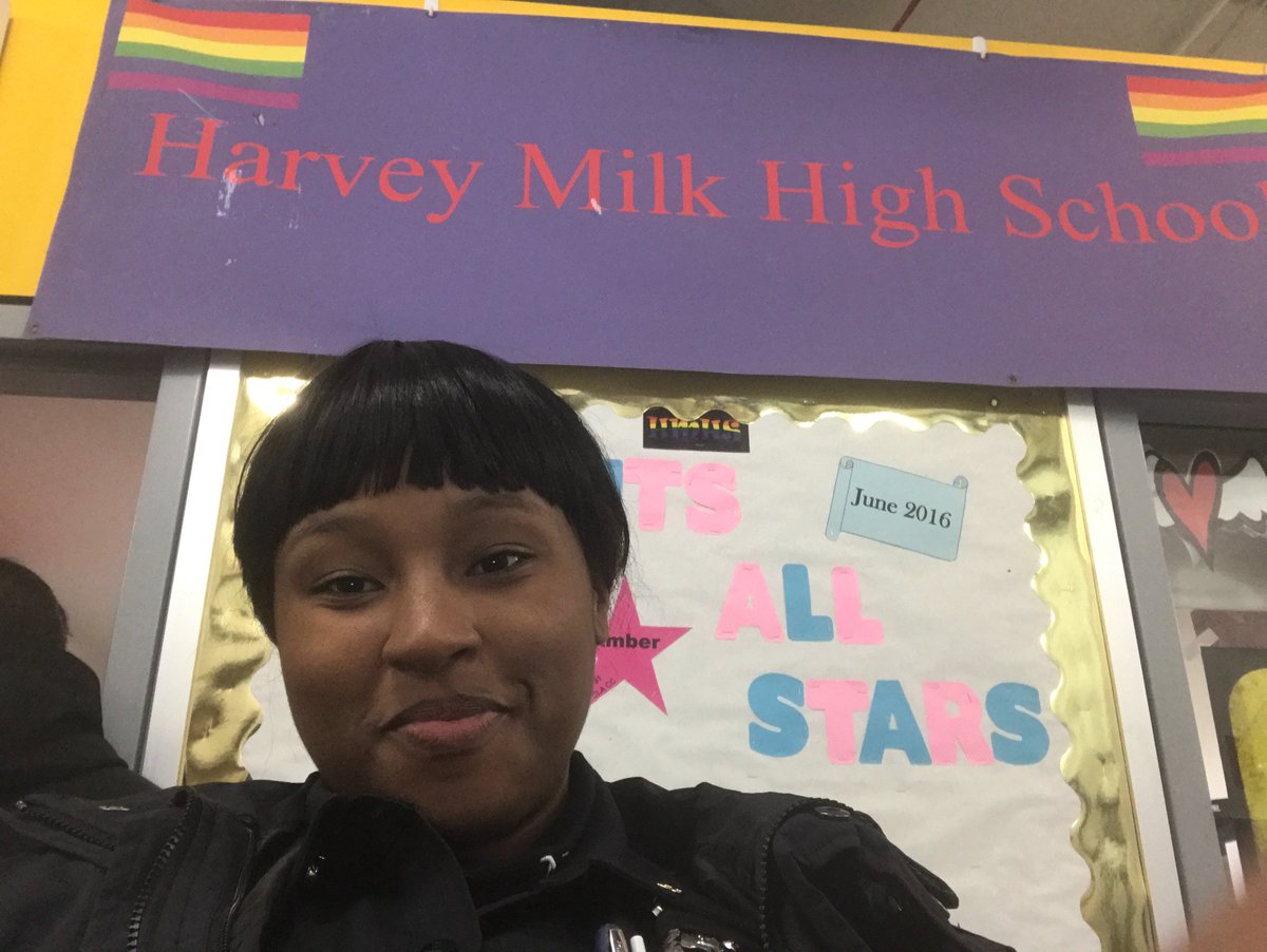 RecruitBianca's tweet photo. HARVEY MILK HIGH SCHOOL totally rocks! Got a chance to spread the word about youth leadership &amp; NYPD Explorer program! THIS IS OUR FUTURE! https://t.co/uNkNgpF5Cz
