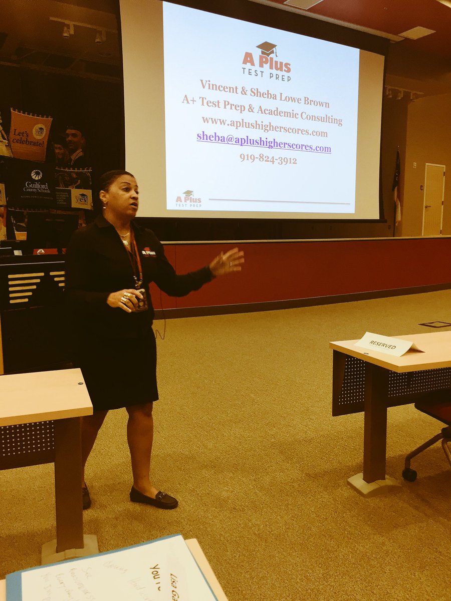 leighjones23's tweet photo. Sheba Lowe from A+ Learning presenting to HS counselors @ the ACT & their kids' data #gcslearns #gcssoartogreatness https://t.co/tUmMHM4kUb