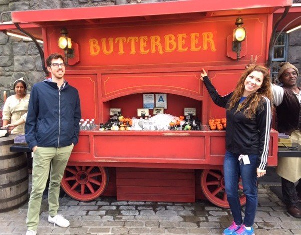 debbiewfleck's tweet photo. we liked both, hot and cold, but hot better. #Butterbeer #UniversalStudiosLA https://t.co/NbnYAPL3O7