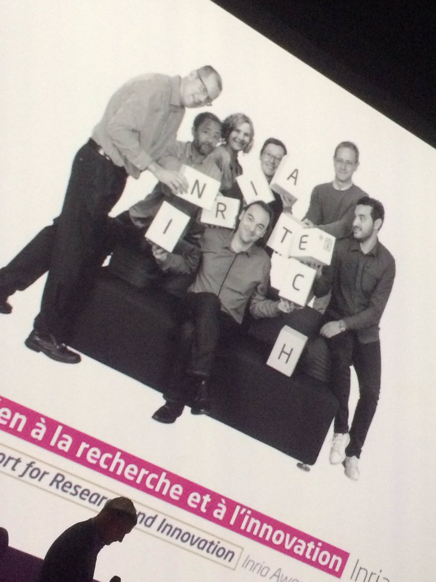 zeit15's tweet photo. Mais ce serait pas nous ! @Inria_Lille aux #prixinria2016 https://t.co/0eejDfG8OR