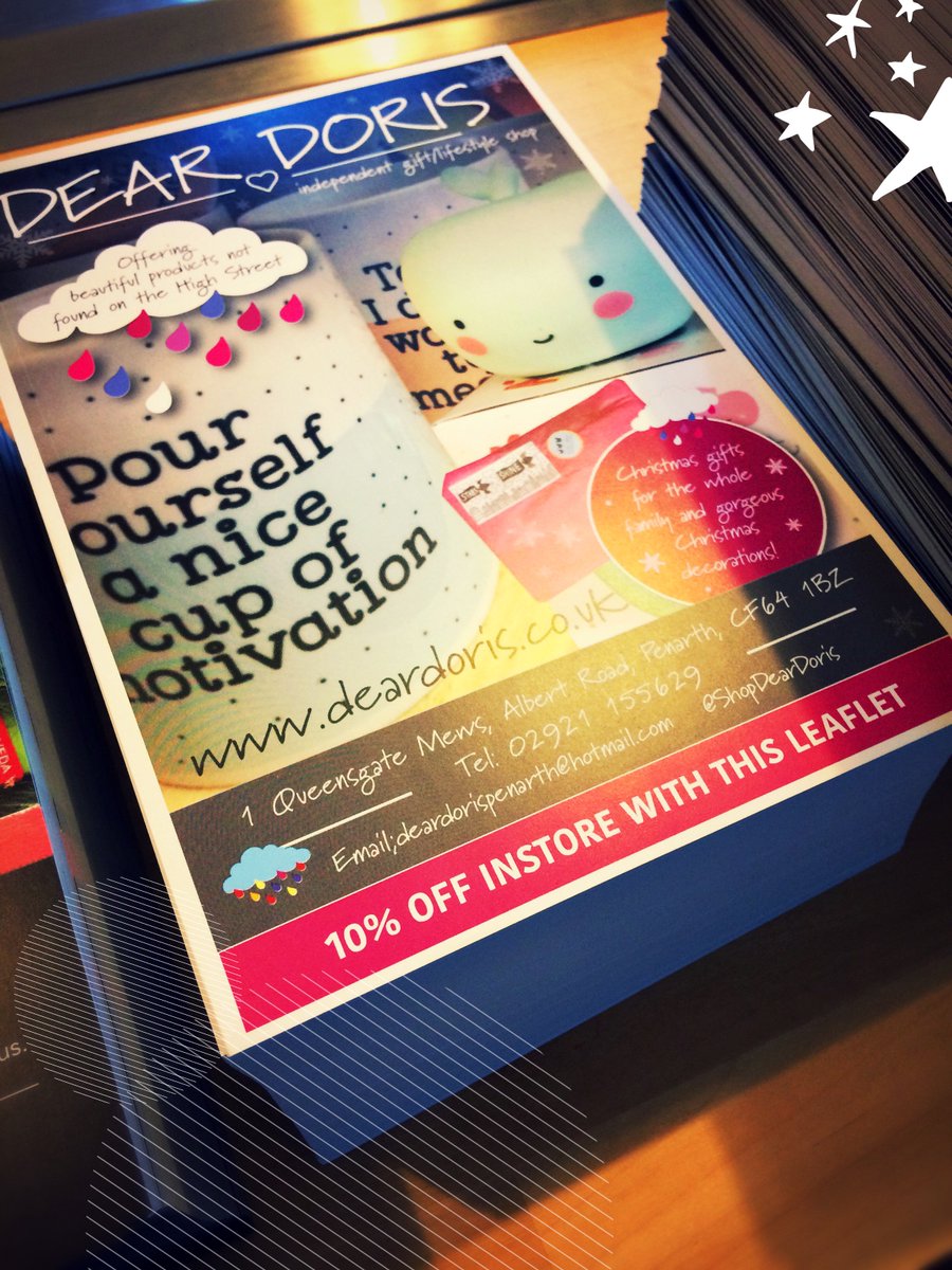 ThePenarthPost's tweet image. Great local gift selection @ShopDearDoris #allineedforchristmas lets #shoplocal with an excusive 10% off with your @ThePenarthPost flier!