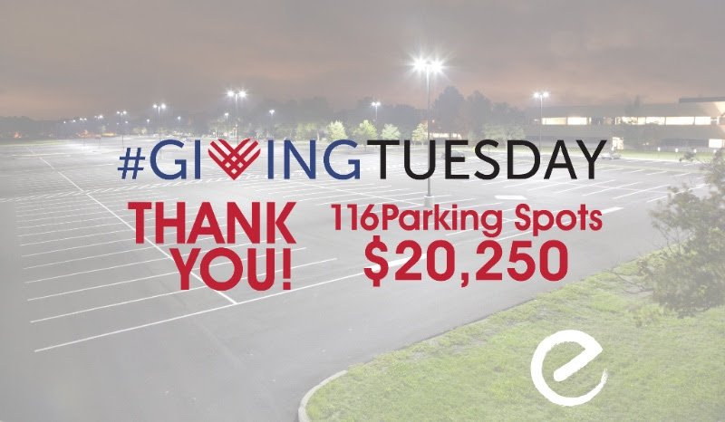 evergreennow's tweet photo. #GivingTuesday GOD provided 116 parking spots w/ $20,250 through YOU
Thank you Jesus! Well done Evergreen Church. @PHILIPMCCALLUM https://t.co/qTY3rgYkHO