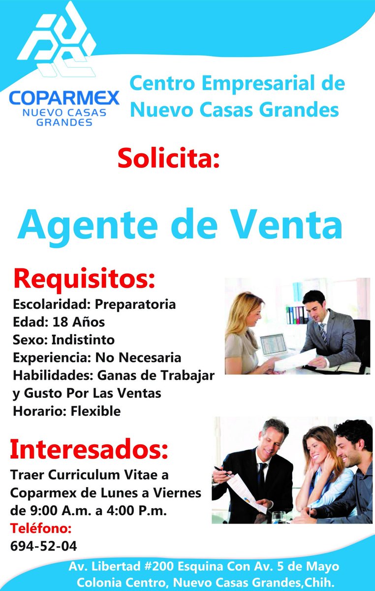 COPARMEXNCG2016's tweet photo. COPARMEX NUEVO CASAS GRANDES SOLICITA: https://t.co/4BVWQw5rhJ