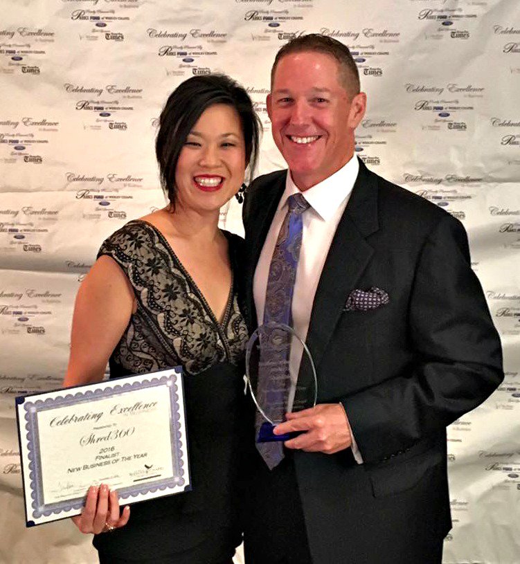 Shred360's tweet photo. CONGRATS to Cam and Cari at Shred360/Tampa for being named 2016 Small Business of the Year by The Greater Wesley Chapel Chamber of Commerce! https://t.co/pxQwykpWEw