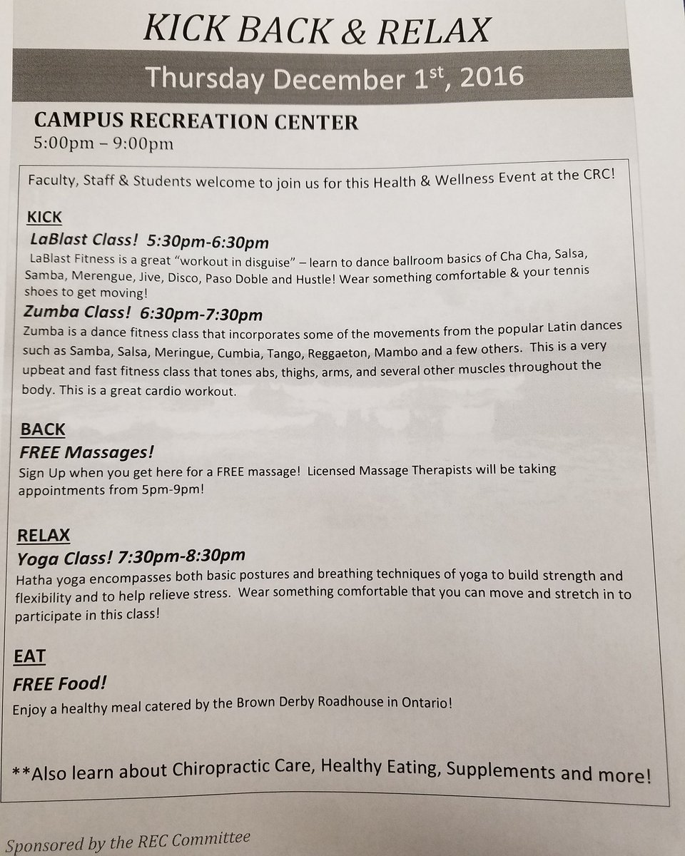 mansfield_rec's tweet photo. Wear comfortable clothes and shoes and don't forget to bring your BuckID!! https://t.co/dQZrA53s6D