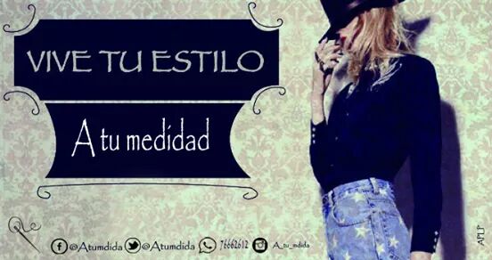 Atumdida's tweet image. Vive tu estilo
@Atumdida 
#Atumdida