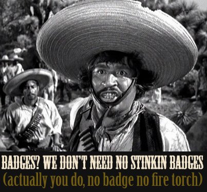 Marching badges