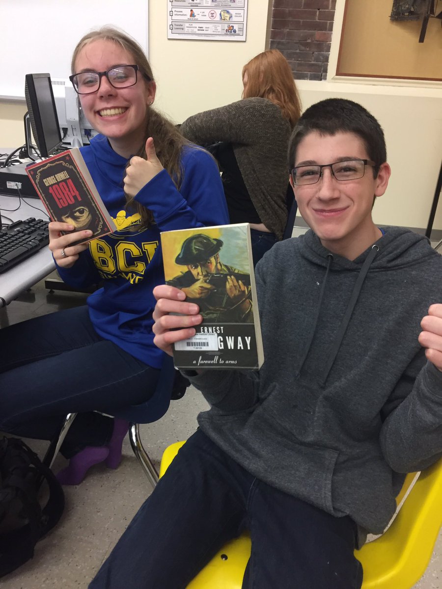 Not quite a #shelfie but this is what #thecoolkids are reading in the <a href="/BCIVS/">BCI Mustangs</a> library learning commons today!  <a href="/GEDSB/">Grand Erie District School Board</a>