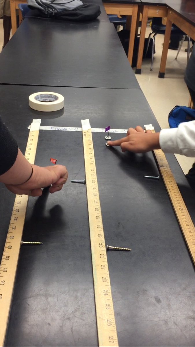 macias_science's tweet photo. #mayans1617 Ss investigating ferromagnetic materials and common uses of magnets (ear buds, motors, door bells) #SUHSD #Stemsweet https://t.co/2u1q1Z82f1