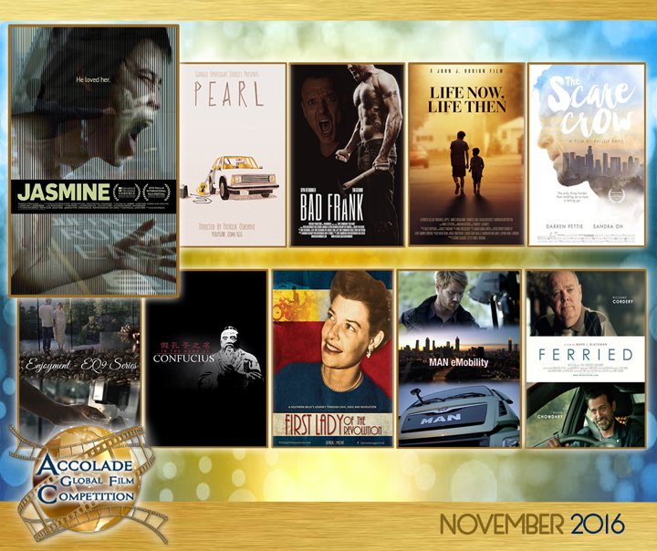AccoladeComp's tweet photo. Congrats to all this season's Accolade winners!  Great films from industry vets to fresh talent! See them here: https://t.co/3xh77lCSST https://t.co/nlTBJ8R96p