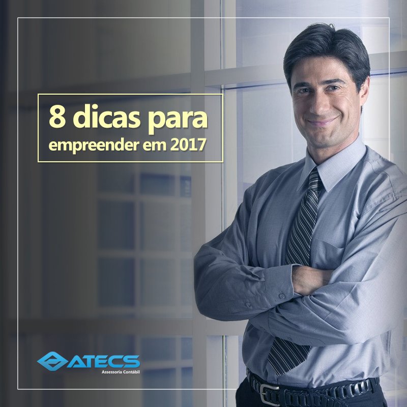 Está pretendendo empreender em 2017? Então veja 8 dicas que vão te ajudar a concretizar o seu sonho.
Acesse: dicr.me/7gs8h