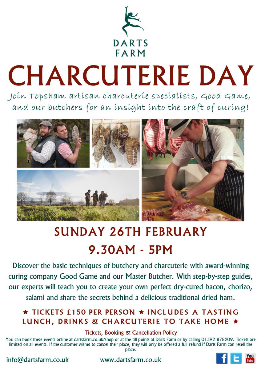 dartsfarm's tweet photo. Ideal #Christmas present for foodies! Join @GoodGametopsham @butchersatdarts for an interesting Charcuterie Day #DevonHour #Devonevent https://t.co/Cf9ZaVwDkn