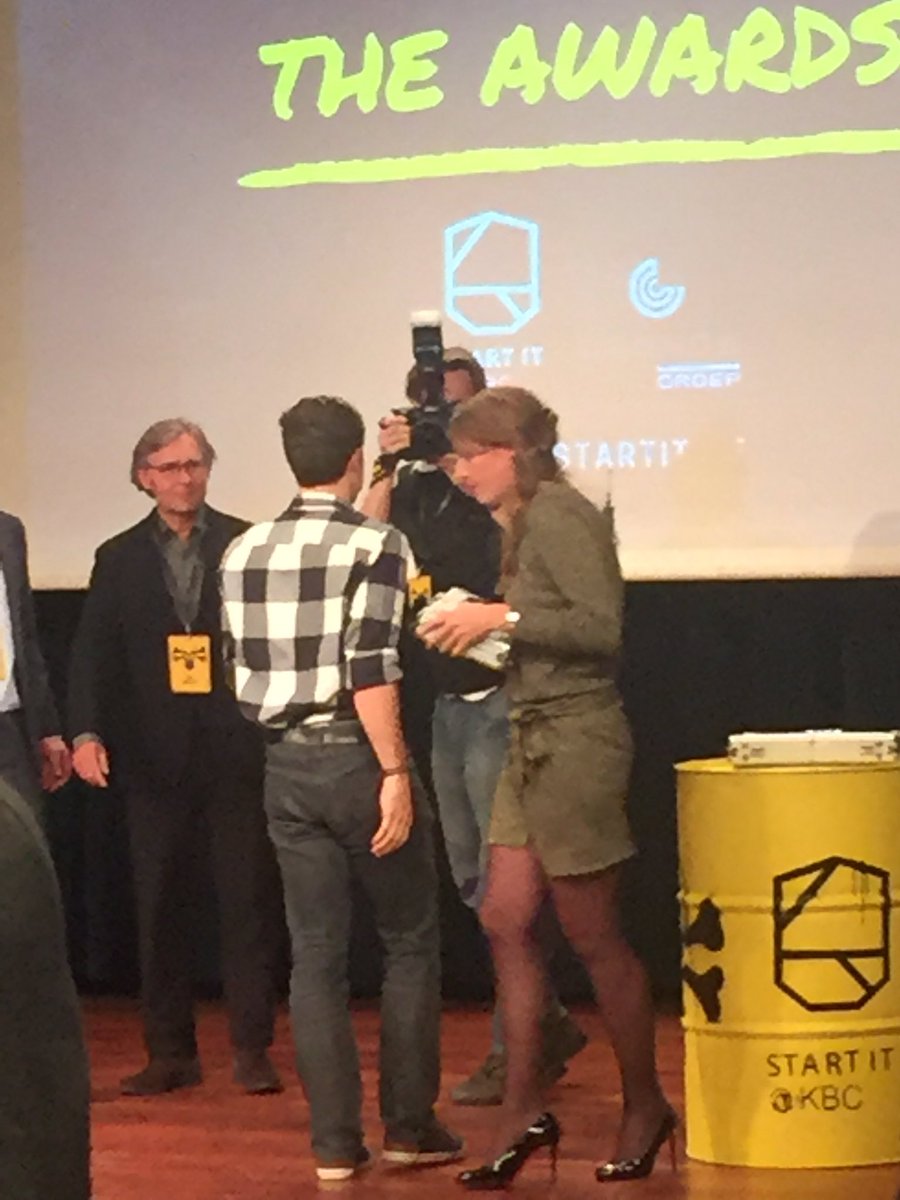 .<a href="/startitkbc/">Start it @KBC</a>  #demoday the winner of the audience is <a href="/BooksinBelgium/">Books in Belgium: dé boekenmarkt</a> welldeserved
