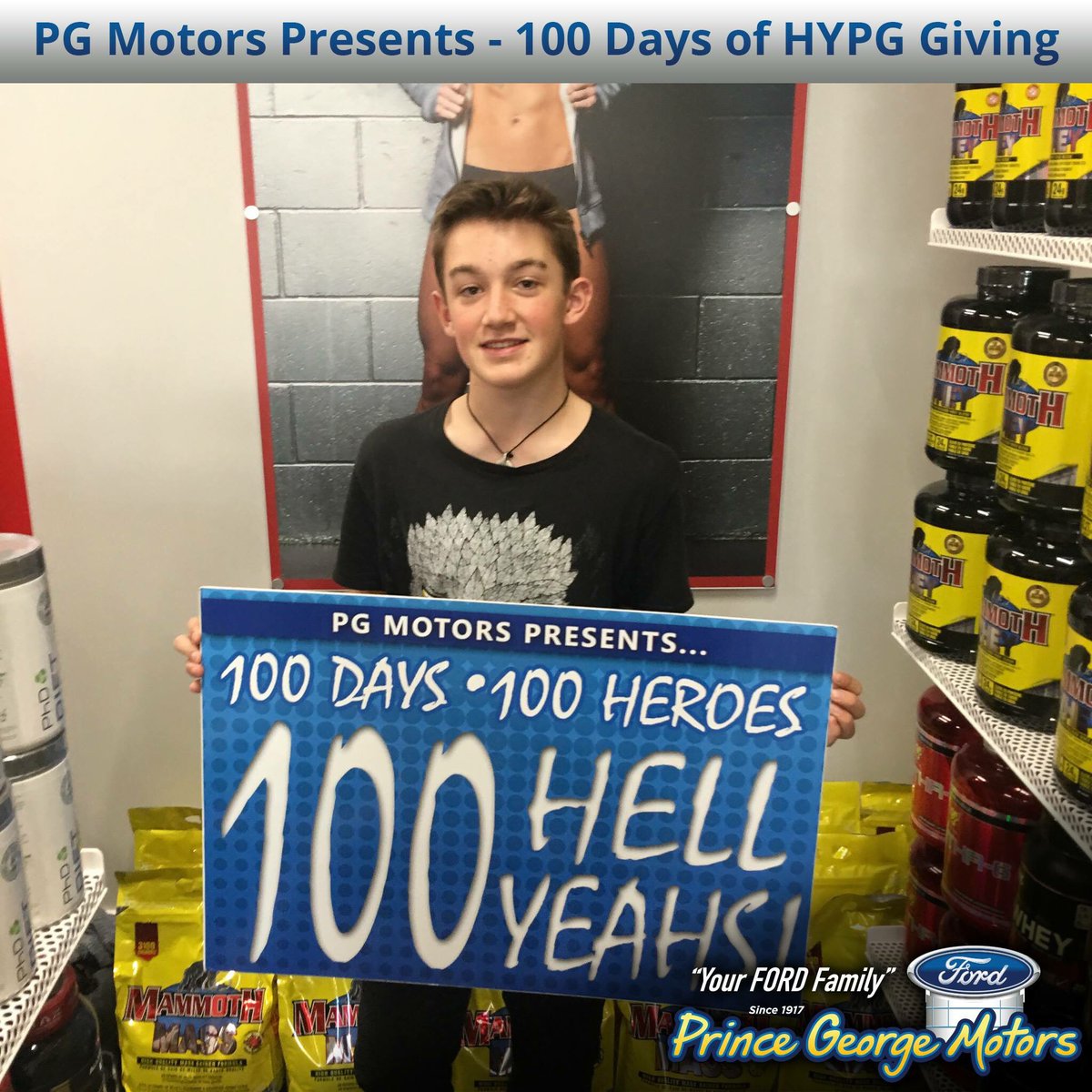 HellYeahPG's tweet photo. Our official @pgmotorsford HYPG Hero of the Day, Mr. Rylan Ross! Thank you for selecting @RelayPG as your charity choice! #hellyeahpg #HYPG https://t.co/kE3SgwLjga