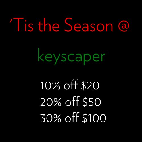 keyscaper's tweet image. From now through Christmas Day enjoy some extra holiday savings from our family to yours. keyscaper.com/pages/holliday…