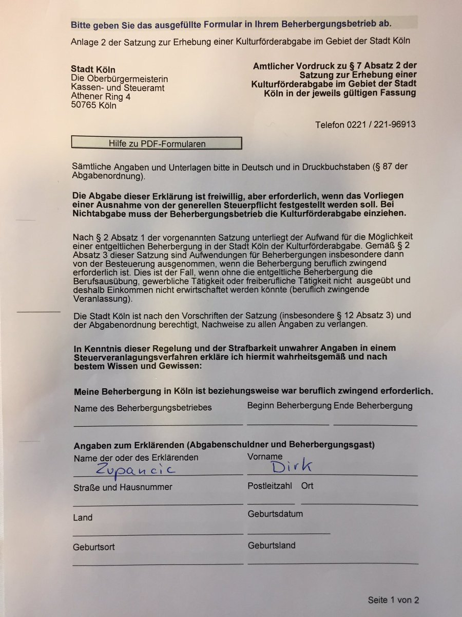 DirkZupancic's tweet photo. #Koeln erhebt #kulturförderabgabe in Höhe von 5% vom Hotelzimmerpreis. #Schamlose #Politiker... https://t.co/qIlAvPjFPj