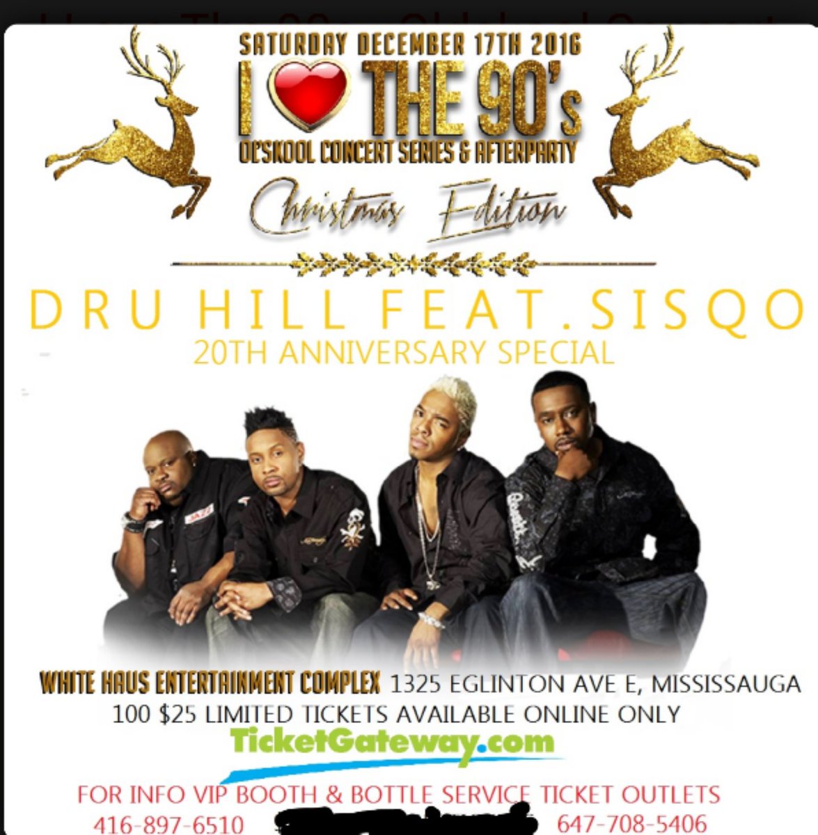 WhiteHausSocial's tweet photo. #Sold out of early bird tickets #DruHill in #Mississauga call for tickets outlets $45 dollar available #still https://t.co/Se5jAIgGnh