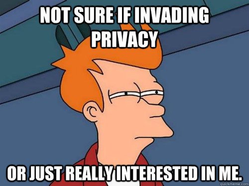 geeveeme's tweet photo. Your #privacy is important to us. No stored texts, images, chats. #futurama https://t.co/OaxKWu0yGB