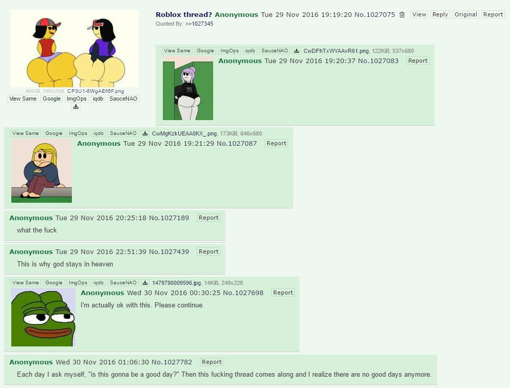 roblox greentext anon 4chan sad codes asks shares robux working august